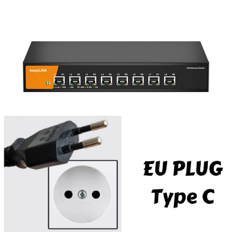 Switch with EU Plug
