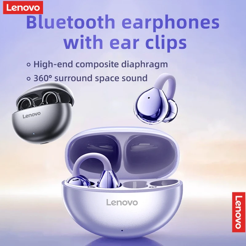 Lenovo Écouteurs Bluetooth sans fil 5.4 TWS, effets sonores panoramiques, très longue autonomie, confortables, TA410 – Image 2