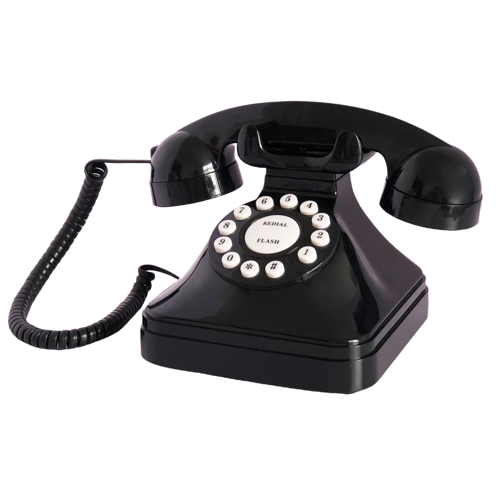 Teléfono Vintage Analógico Retro 1980s — Cable, con Rellamada, Flash y Timbre - Imagen 3