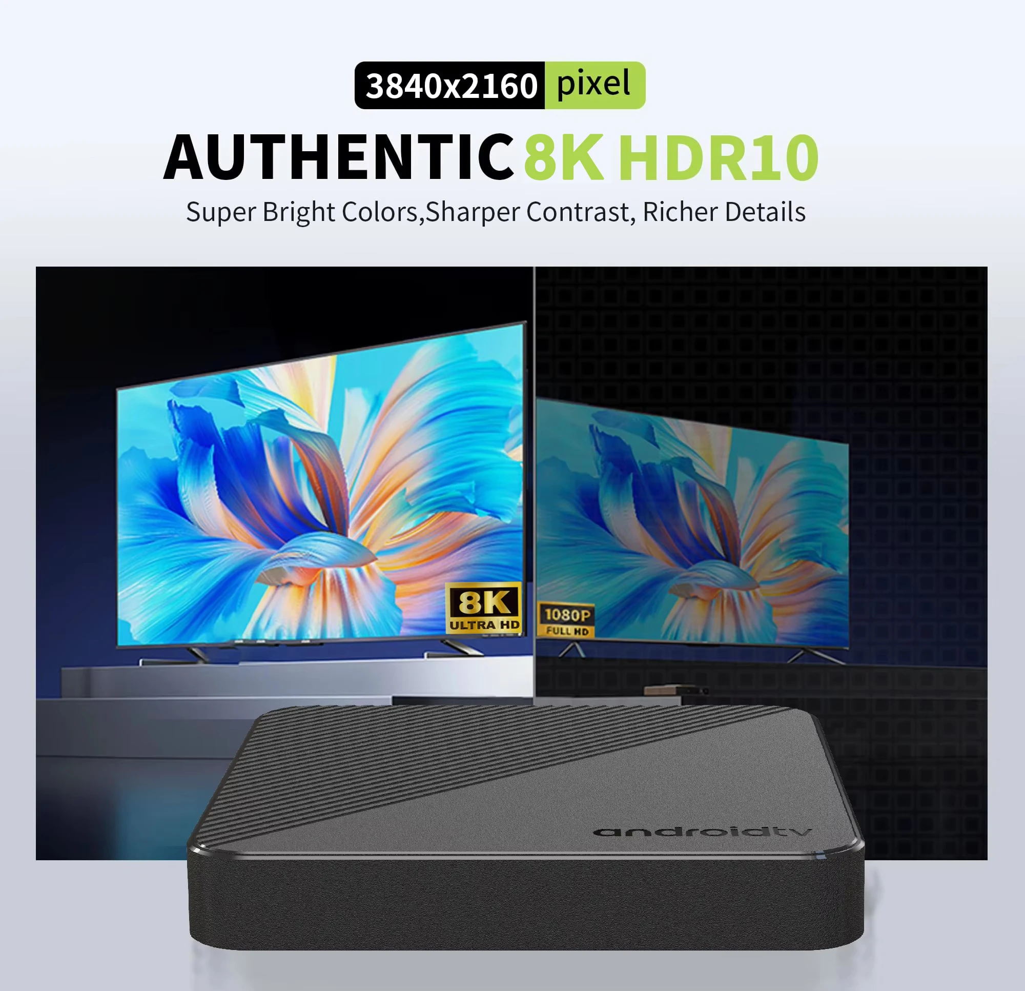Box TV Smart Android 16 2026 T8 RK3518, WiFi6, Google Assistant, vidéo 8K, BT6.0, Netflix, 8 Go 128 Go, très rapide – Image 4