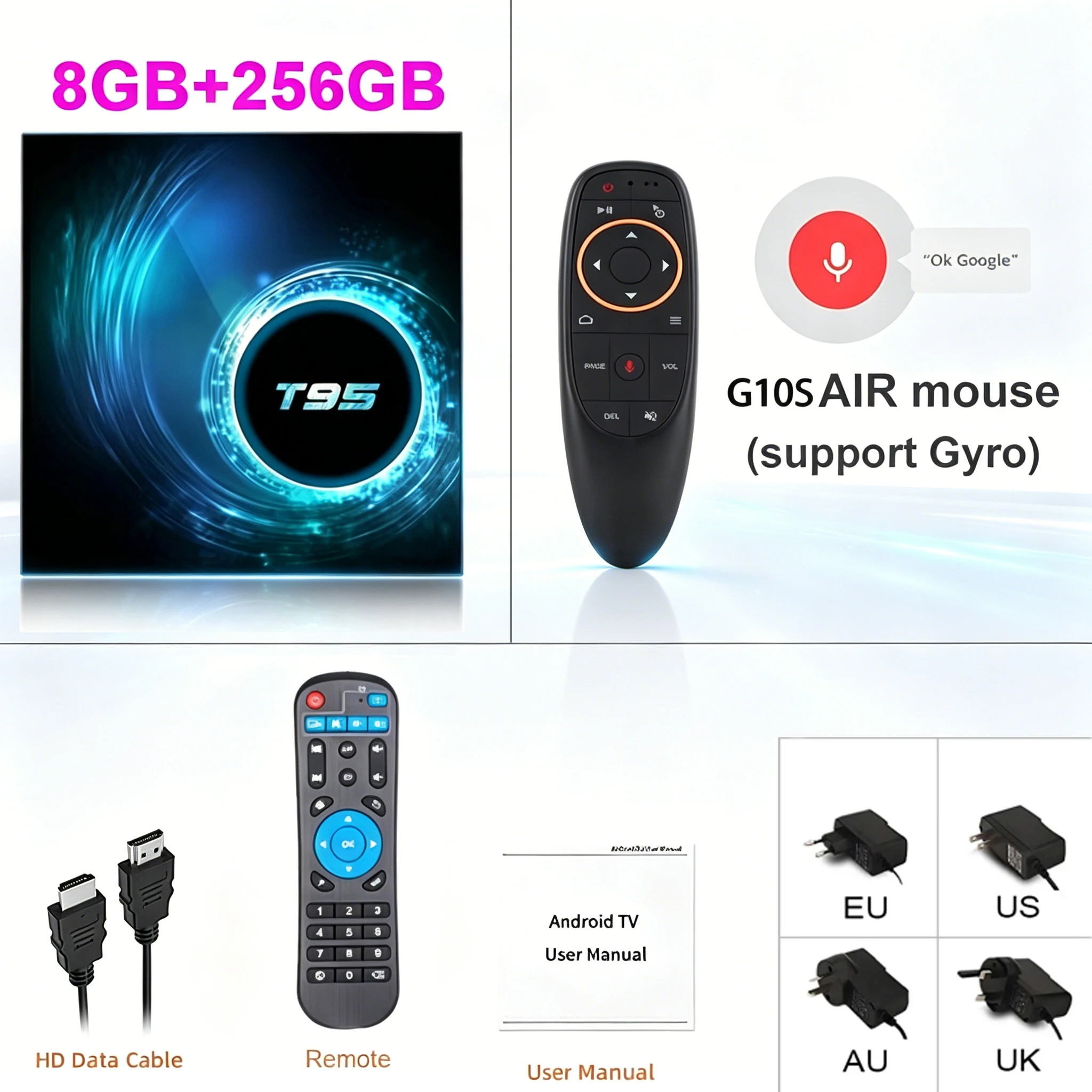 8G 256G Voice Remot