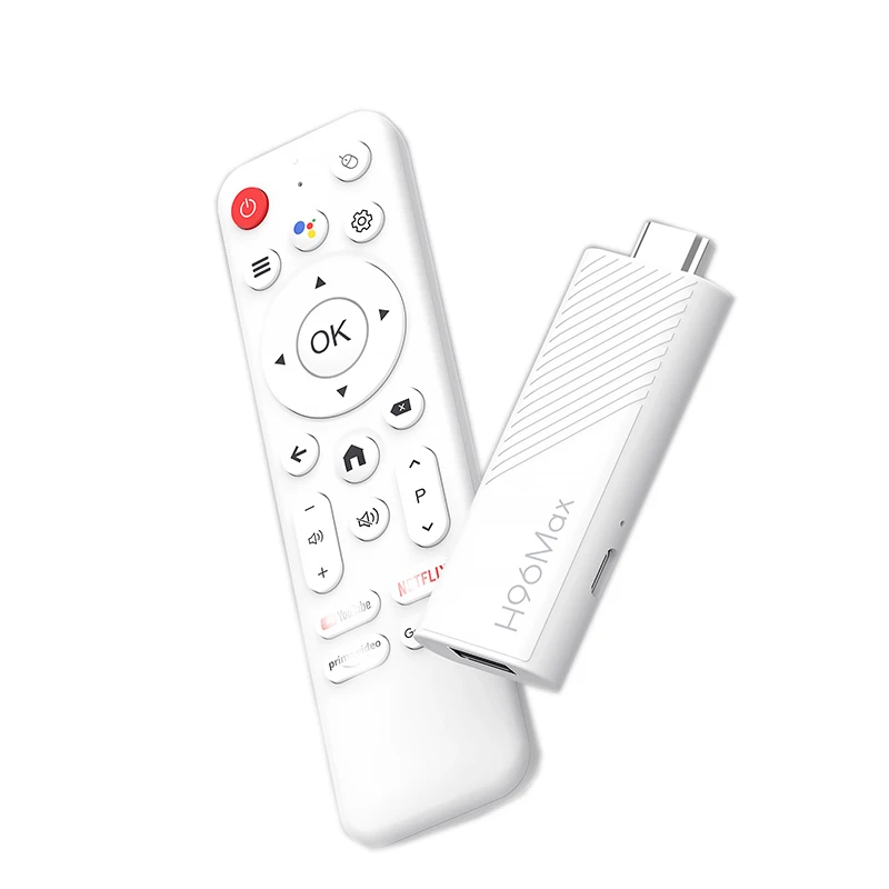 Android TV Stick H96 MAX H313 Android 14 BT5.0 4K Quad Core 2.4G 5G Wifi6 Home Media Player Voice Assistant Smart TV Stick - Image 2