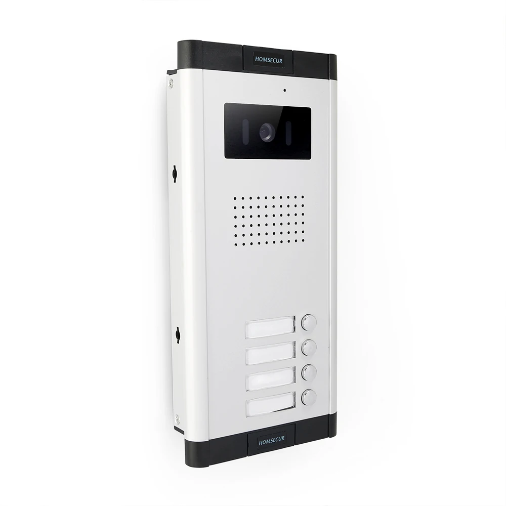 HOMSECUR 520C-4 Caméra de sonnette pour système d'interphone vidéo HDS, 4 familles – Image 6