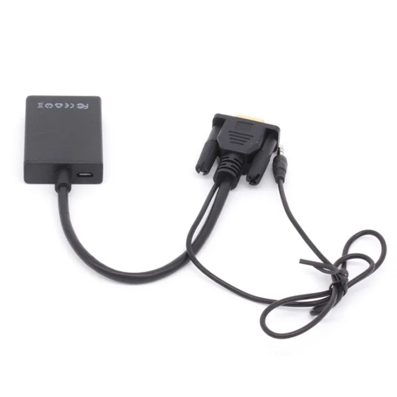 VGA To HDMI-Compatible Cable Converter for Ps4 Tv Box Aux Audio Splitter Display Port Projector Television Extender Adapter - Imagen 3