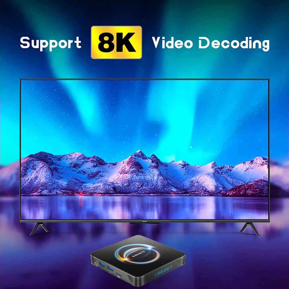 Original Android 16 X66 Smart TV Box 32GB 64GB 128GB 256GB RK3528 Bluetooth 6.0 Dual Wifi 2.4&5G Wifi6 8K Video AV1 Media Player - Image 6
