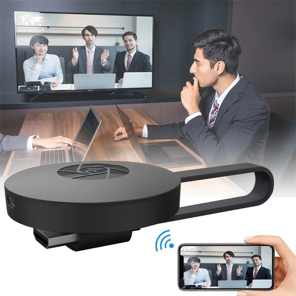 Portable G2 Miracast Anycast WiFi Display Dongle 1080P HDMI Wireless Screen Mirroring Adapter for iOS Android Phone Projector TV - Imagen 2