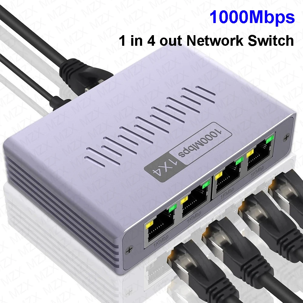 1000M 4 Ports Gray