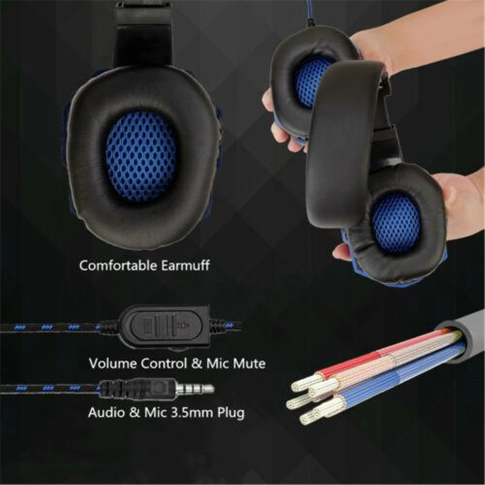 Casque gaming filaire PS4/PS5/Xbox/smartphone/PC, réglable 120°, avec micro antibruit – Image 4
