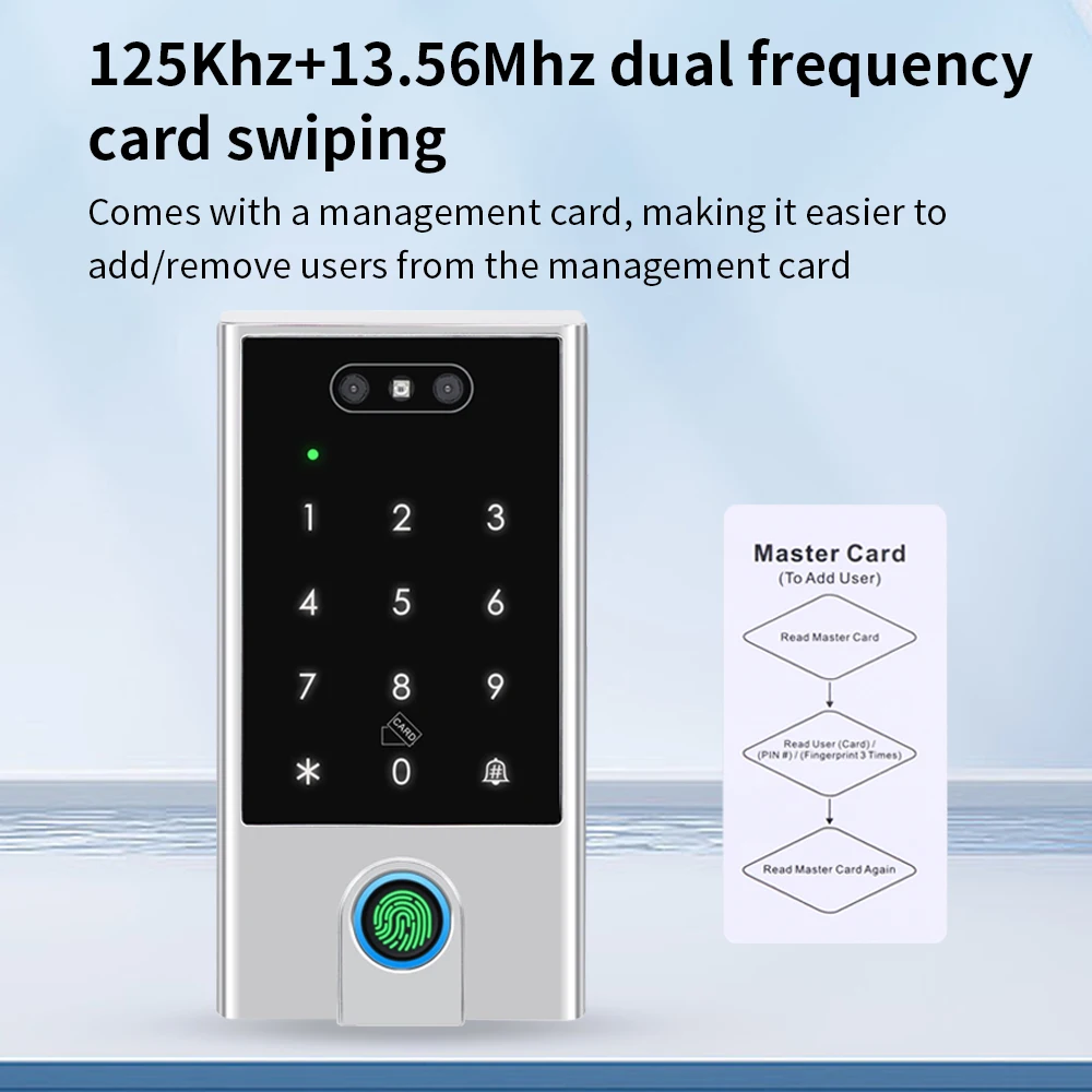 VF4 VF5 Waterproof IP66 Tuya WIFI Facial Recognition ID+IC Password Fingerprint Dual Frequency With WG 24 36 Access Control - Image 4