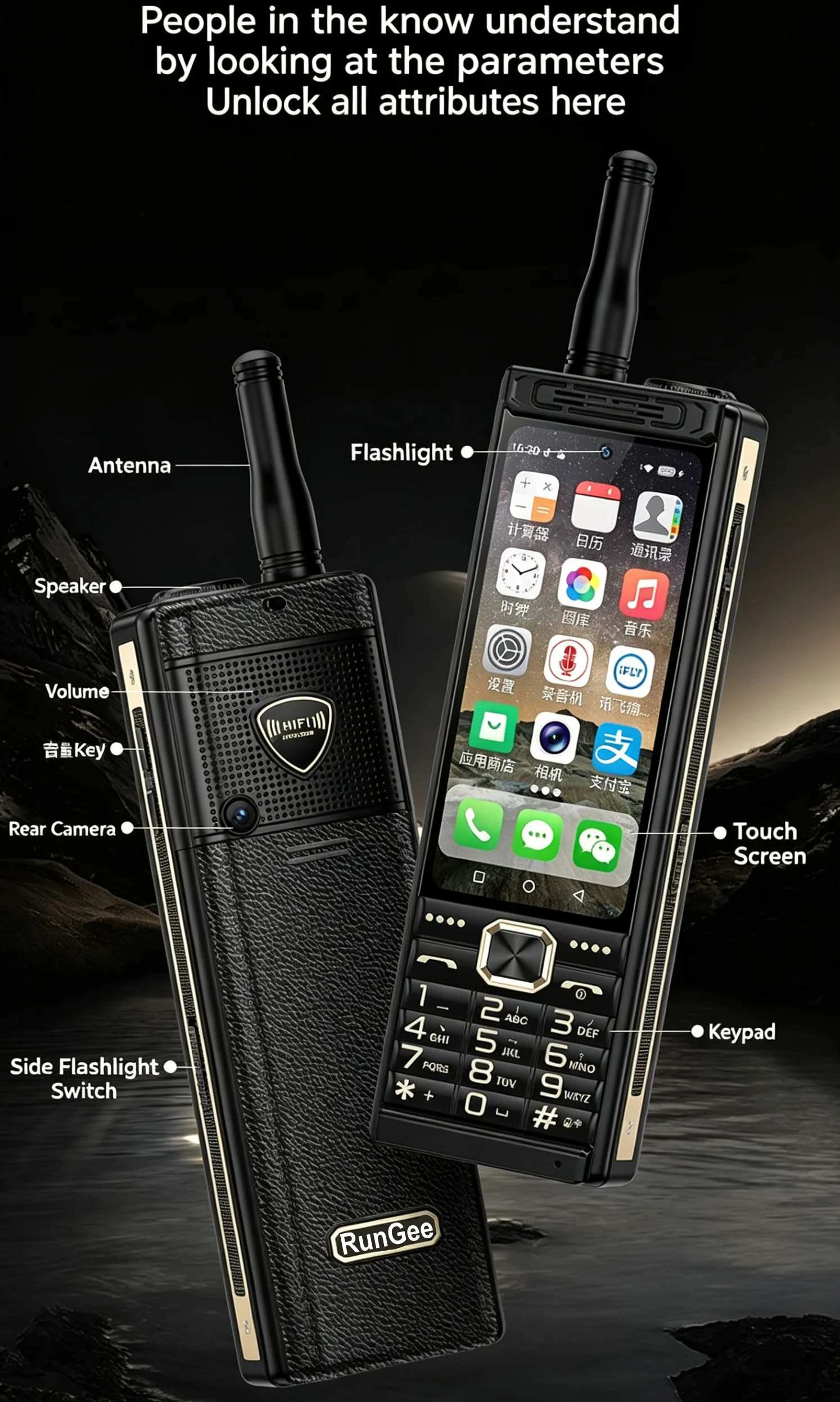 S69dc32fcdef146fdb5fd84ecaed10452H Touch Screen 4G LTE Mobile Phone Android 13 4GB RAM 64GB ROM Fast Charging Dual SIM WiFi 5G/BT5.0/GPS