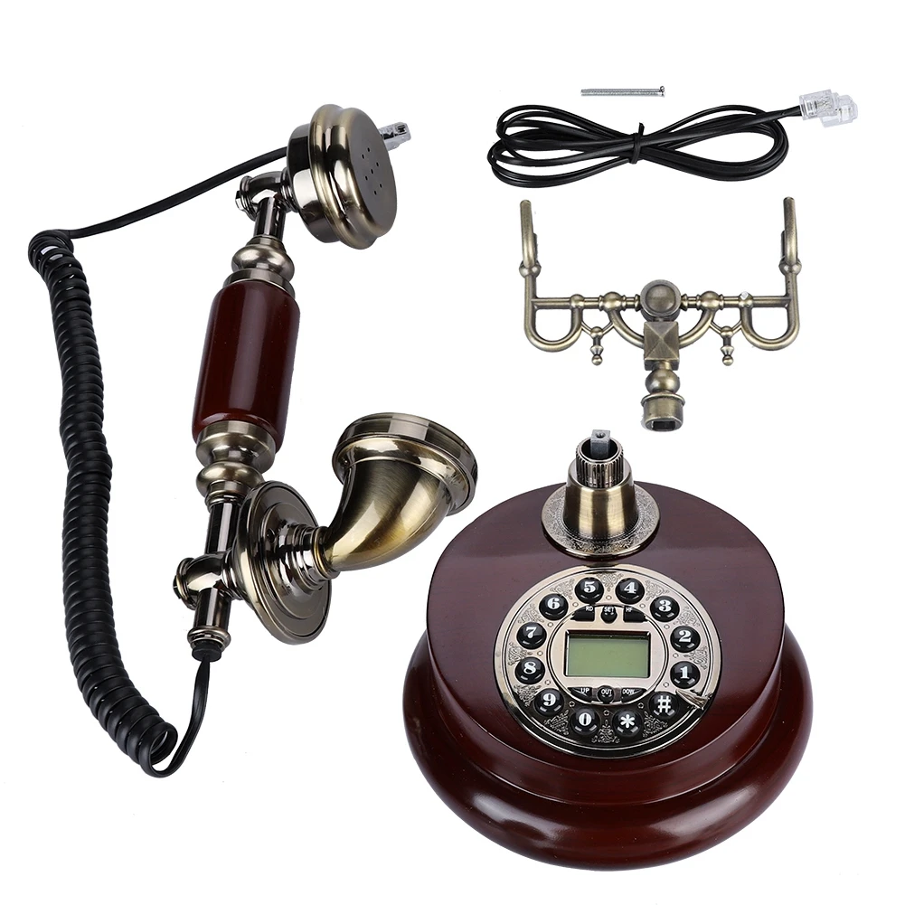 Teléfono Retro Europeo Clásico — Fijo de Cable con Pausa y Rellamada - Imagen 5