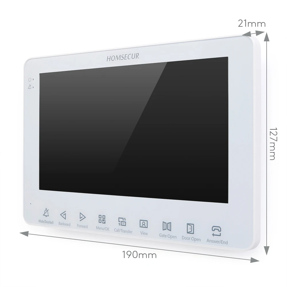 HOMSECUR 2 Wire Video Doorbell Intercom External Memory Recording&Photo - Imagen 6