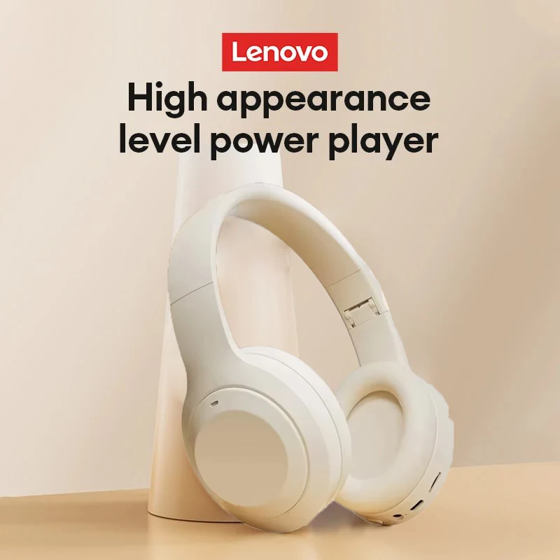 Lenovo Wireless Headphones - Portable, Foldable, with Microphone for Calls, Suitable for Home Office Mobile Phones and Computers - Imagen 3