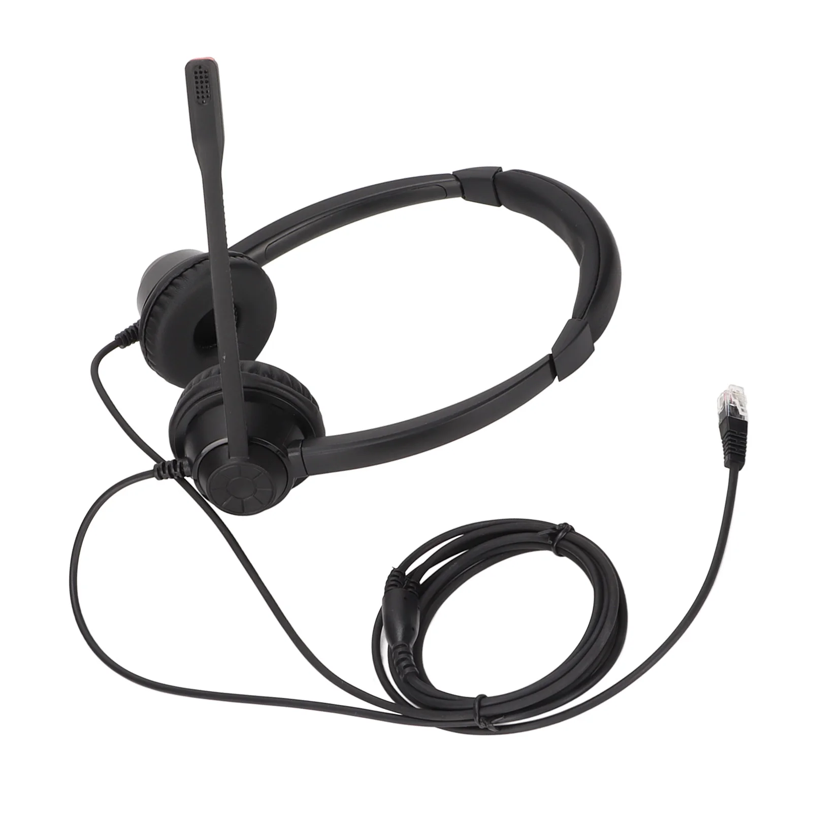 RJ9 Telephone Headset Noise Cancelling Binaural Corded Cell Phone Headphone with Mic for VOIP Phone Landline Telephone Headphone - Image 6