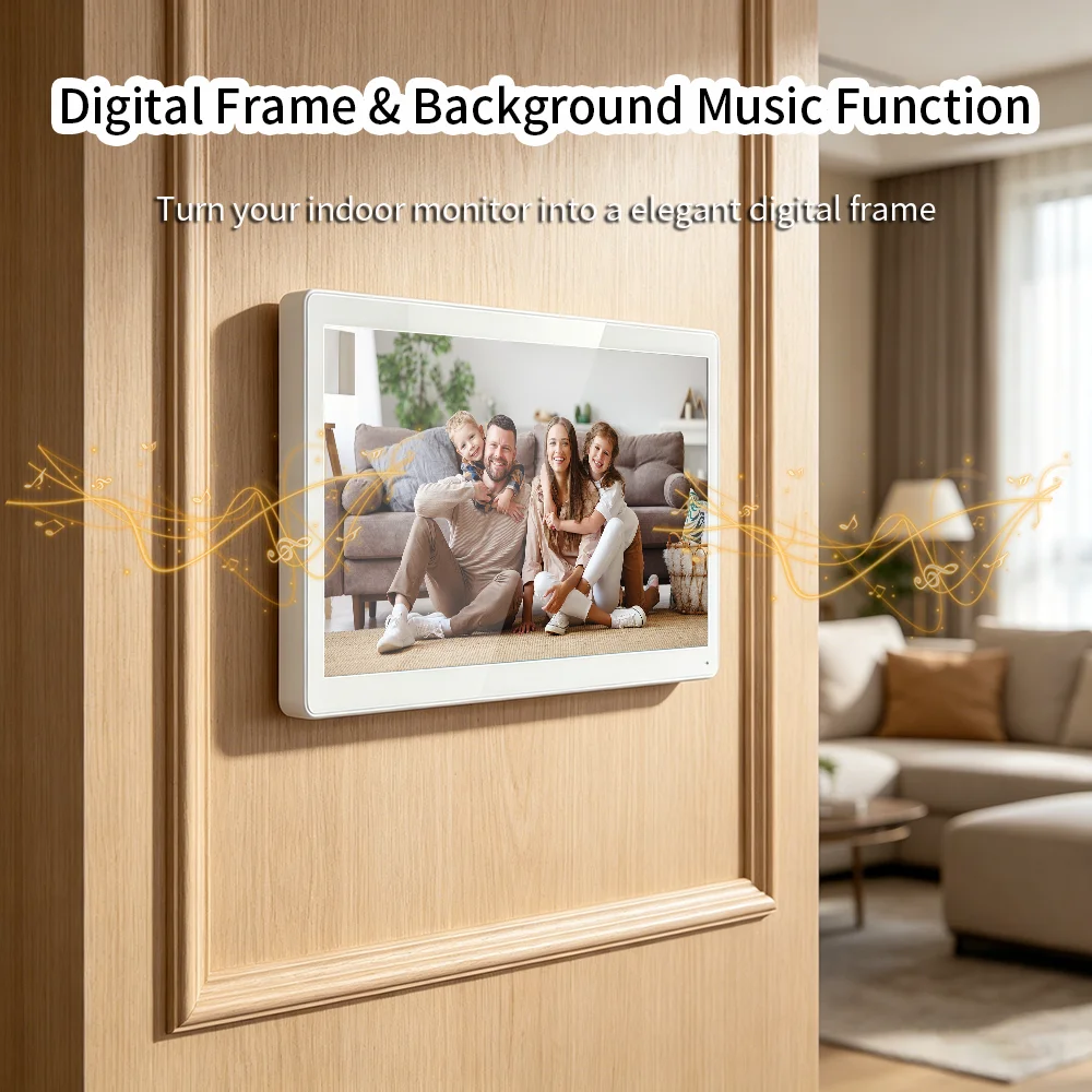 ANJIELO Doorbell Video Intercom System 5IN1 Unlock Tuya Smart Digital Frame Background Music Detection Preview NEW 2026 - Imagen 2