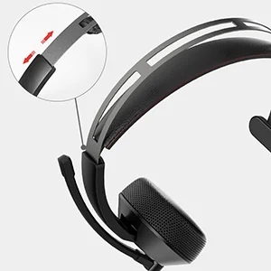 S8ba2258e7c6643158129111e8125e1fah BINNUNE Casque professionnel filaire pour PC portable ordinateur, avec micro antibruit, pour Zoom bureau conférence