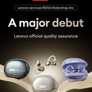 Lenovo RS106 OWS Ear Clip Bluetooth 6.0 Earphones Stereo Sound Sports Music Wireless Headphones Low Latency HD Call Earbuds New