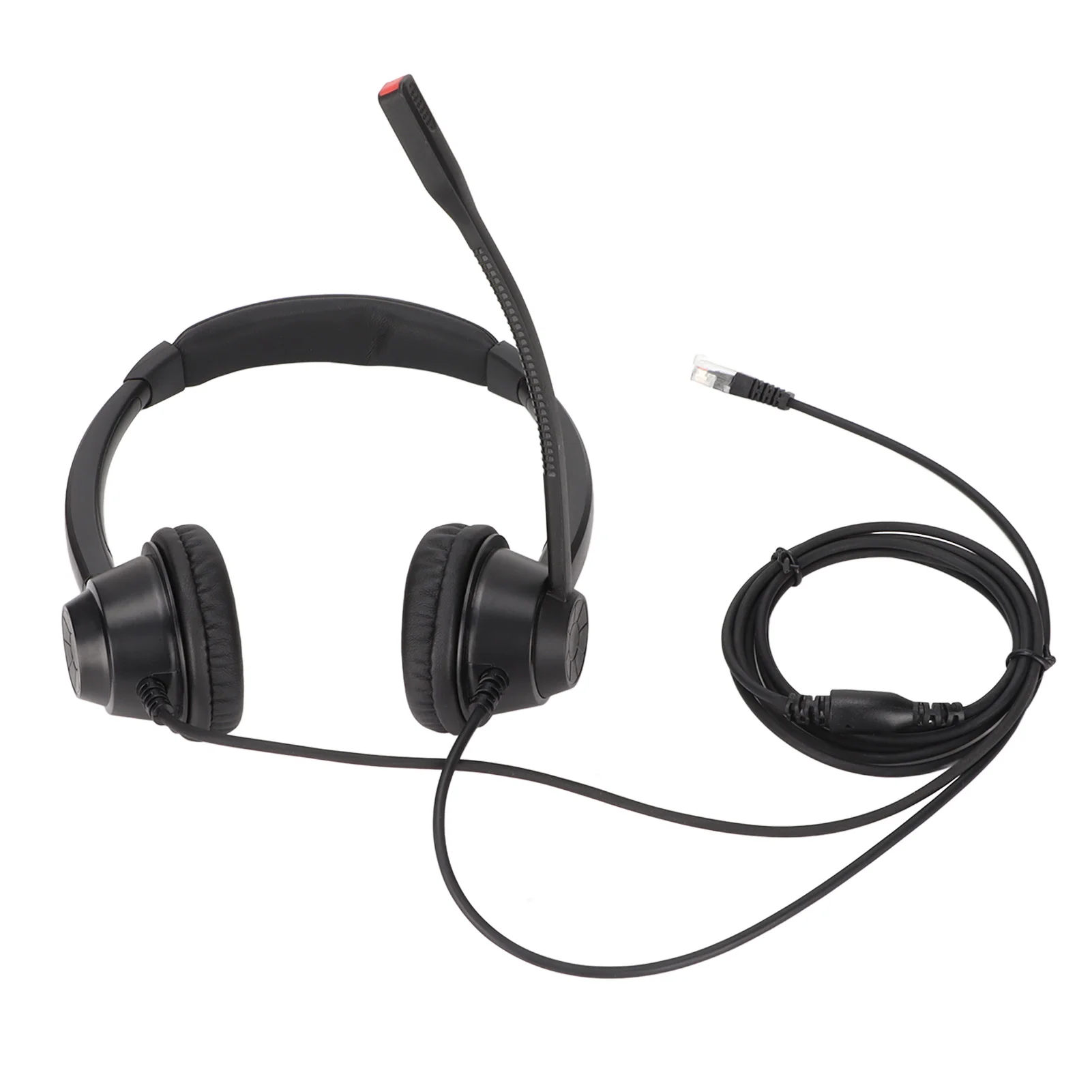RJ9 Telephone Headset Noise Cancelling Binaural Corded Cell Phone Headphone with Mic for VOIP Phone Landline Telephone Headphone - Image 3