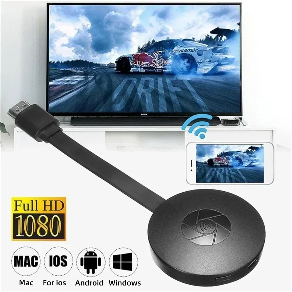 Wireless TV Stick Video Receiver Portable 1080P TV HD WIFI Dongle Adapter For Android/iOS TV Box Computer Live Screen Projector - Imagen 3