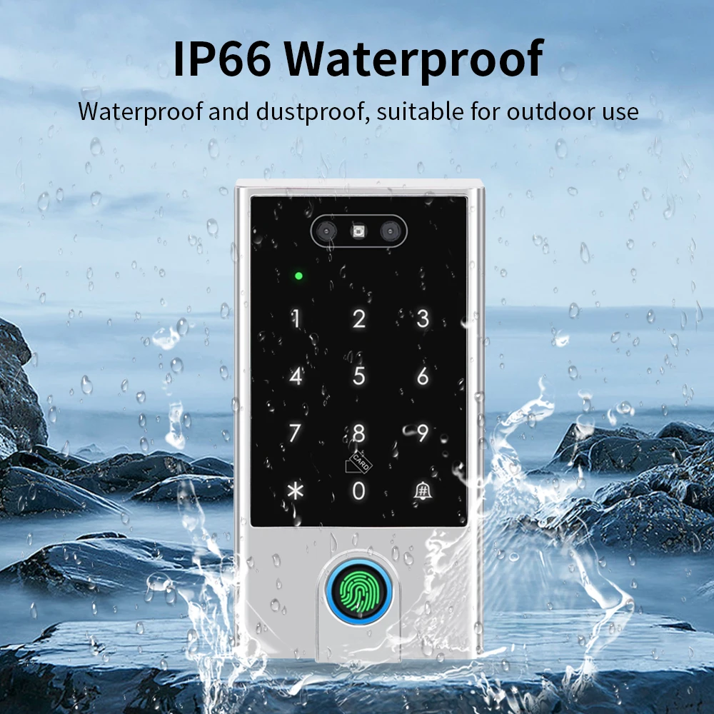 VF4 VF5 Waterproof IP66 Tuya WIFI Facial Recognition ID+IC Password Fingerprint Dual Frequency With WG 24 36 Access Control - Image 2