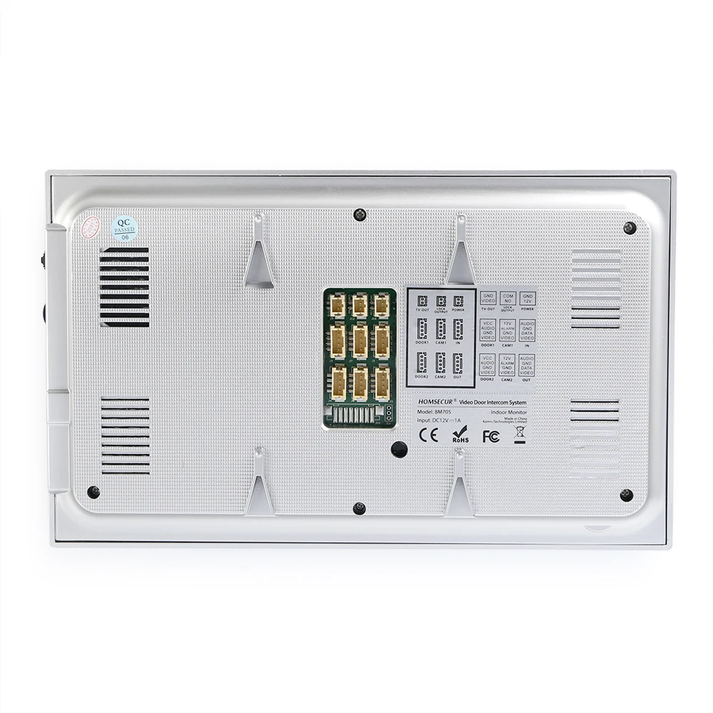 HOMSECUR WIFI Video Doorphone Intercom Door Bell RFID Auto Recording 2 Families - Imagen 4