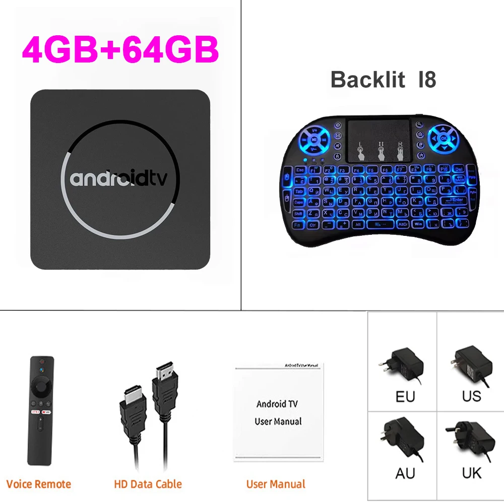 4GB 64GB Keyboard