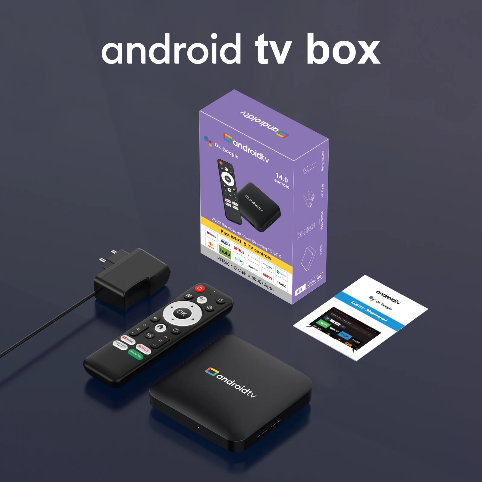 H96 MAX S905L3 Android 14 Smart TV BOX 2GB 16GB Dual WIFI 3D 4K Youtube BT Voice Control Media Player - Imagen 6