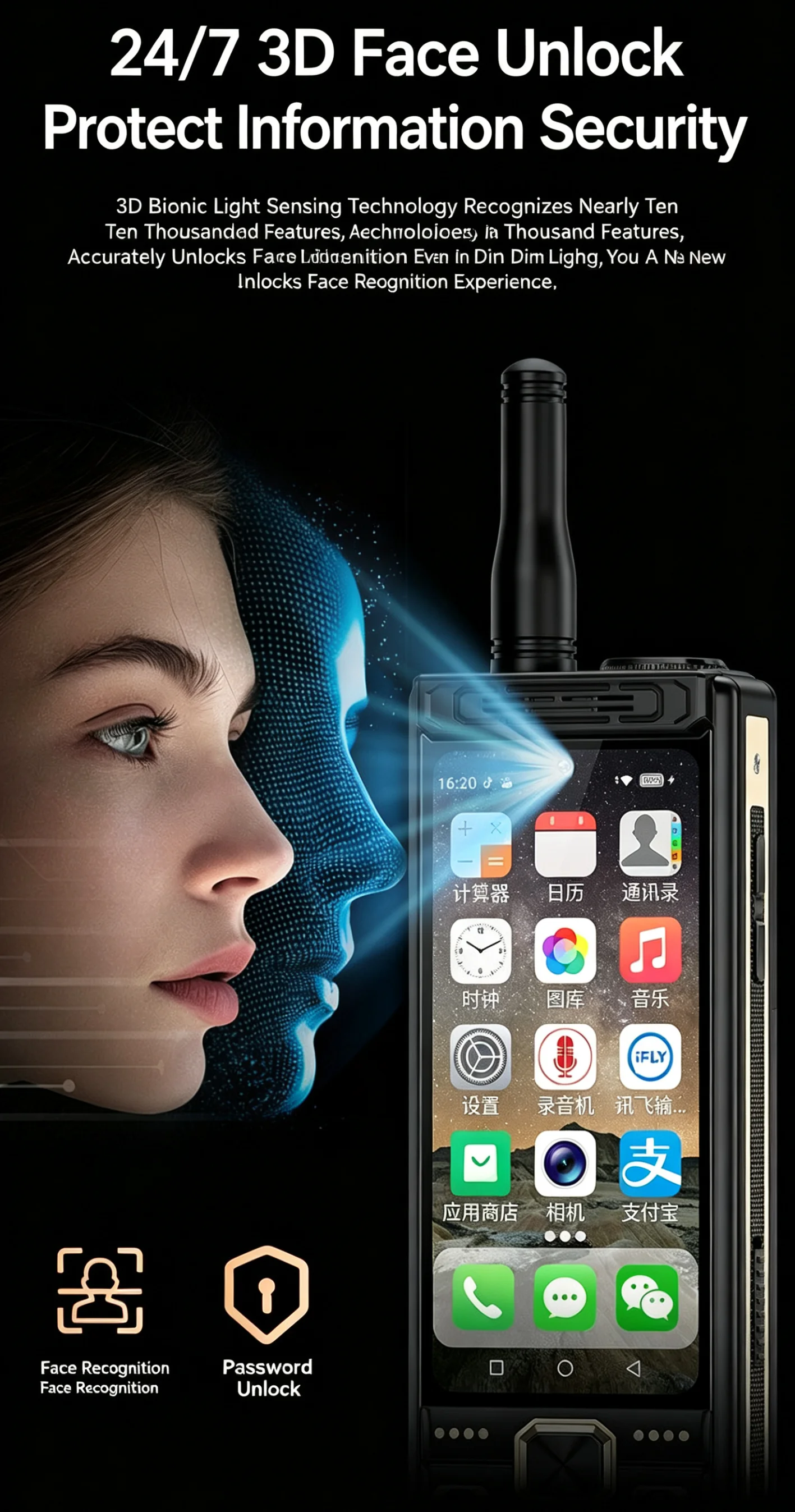 Sec5a4828e1484ea686d318fbdd043c71v Touch Screen 4G LTE Mobile Phone Android 13 4GB RAM 64GB ROM Fast Charging Dual SIM WiFi 5G/BT5.0/GPS