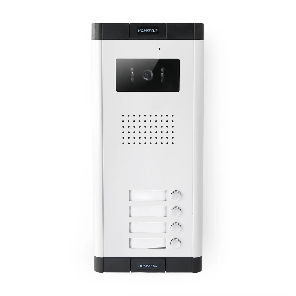 HOMSECUR 520C-4 Caméra de sonnette pour système d'interphone vidéo HDS, 4 familles – Image 5