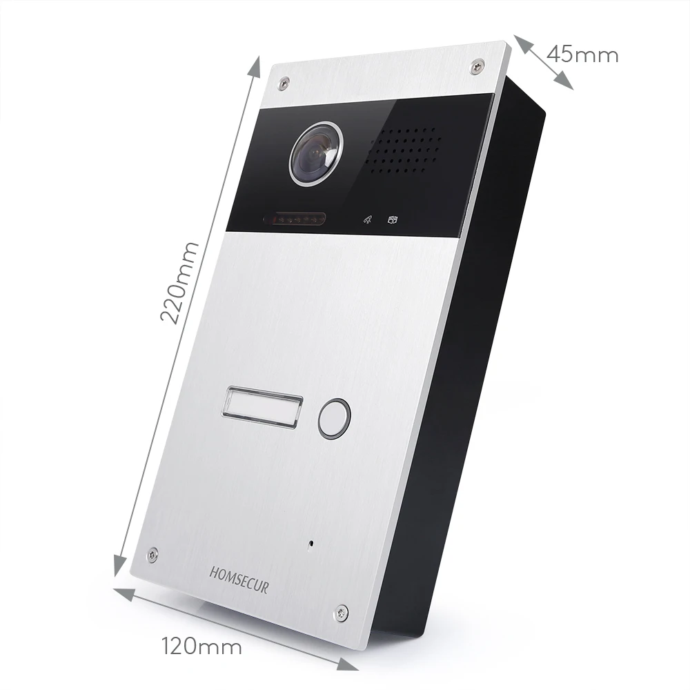 HOMSECUR 2 Wire Video Doorbell Intercom External Memory Recording&Photo - Imagen 3