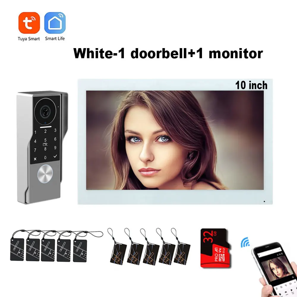 10 inch LCD white