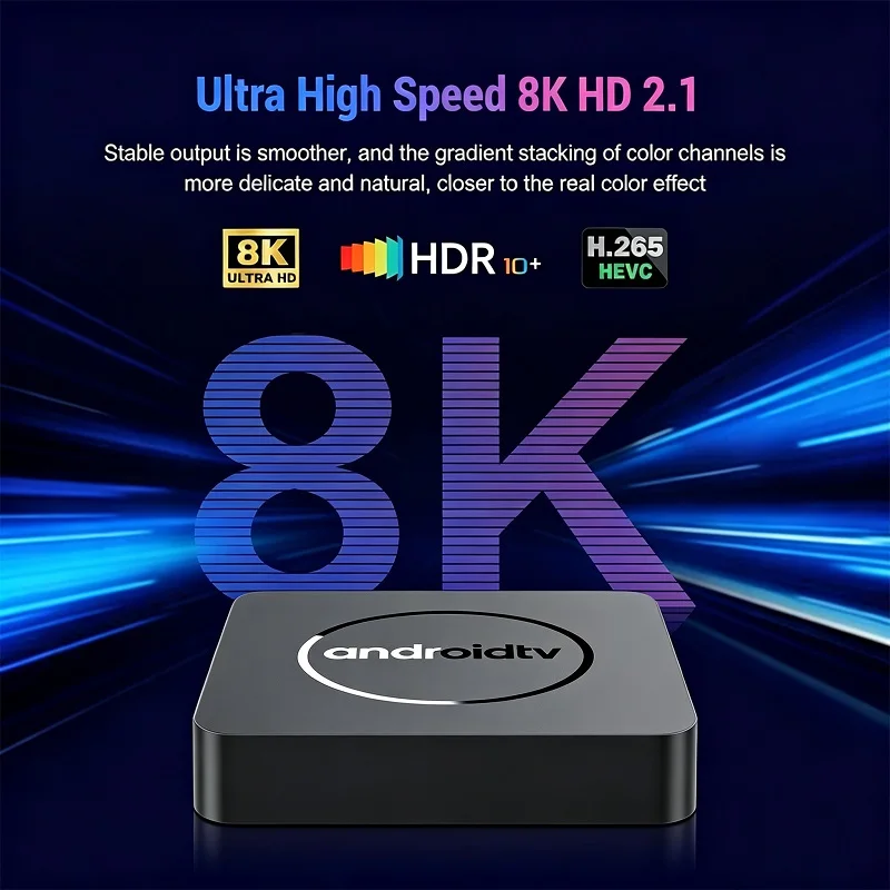 YOZHIXU Q10 Smart TV Box AllwinnerH313 Android 16 Media Player Google Assistant Dual Wifi 5G 4GB 8GB 32GB 64GB 128GB Set Top Box - Imagen 5