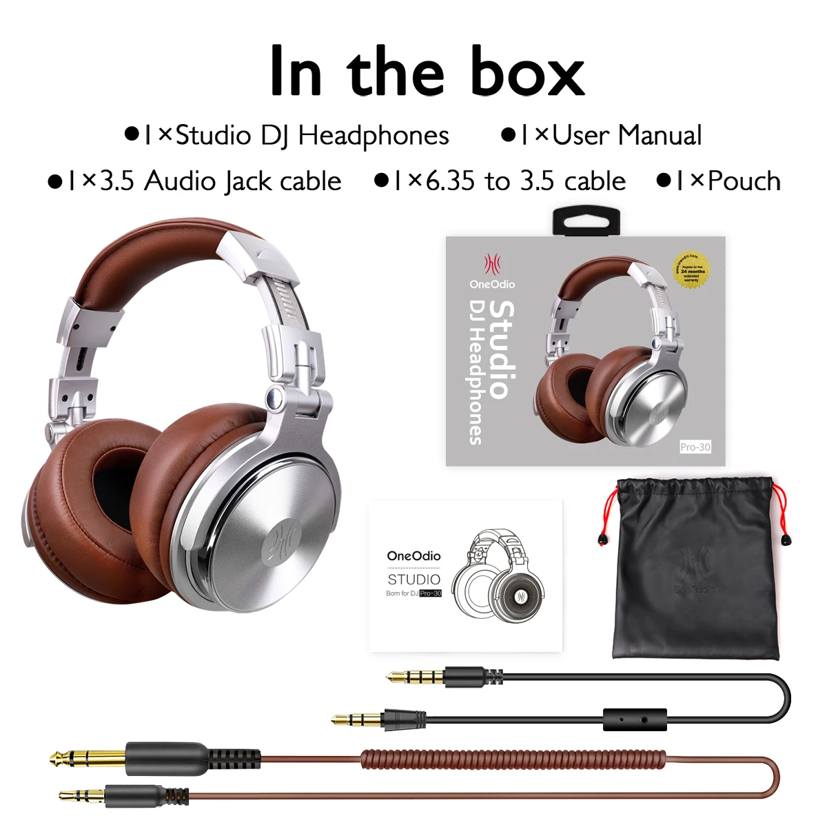 H0d7dc4ed871f4efab49cba2272fdfc97h Oneodio Pro 30 Professional Studio DJ Headphones With Microphone Over Ear Wired Earphones HiFi Monitors Foldable Gaming Headset