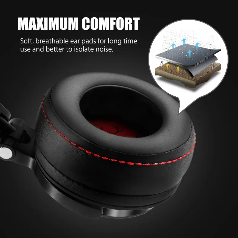 H2e5d4a50f87e4d7e809ce2aec0eb2c06w Oneodio Casque filaire Studio Pro 50 DJ avec micro, circum-aural, HiFi moniteur musique, pour téléphone PC