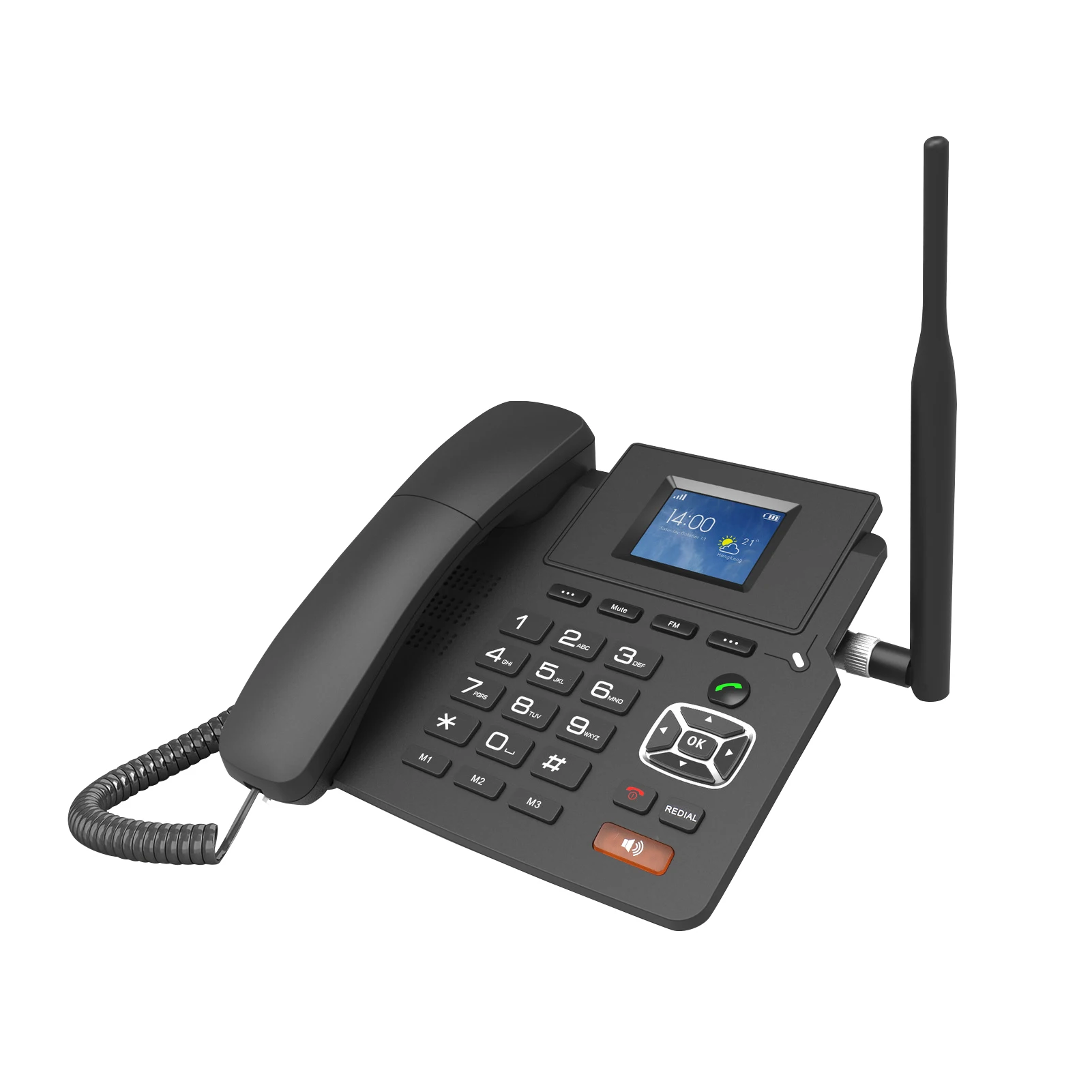 H45ad88a9d58f4c589a07194cb338d6212 4G Desktop Dual modes Wireless Telephone 4G VOIP Phone Support 2 SIP Accounts WIFI SIM Card wi/ Antenna LCD Screen Auto Answer