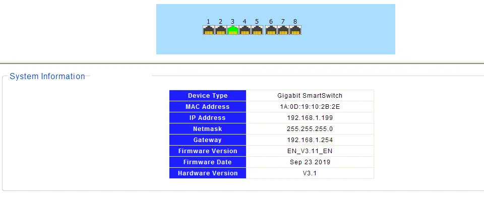 H569bcd56581a4e28b321020826f84ee31 Interruptor gestionado Gigabit de 8 puertos, gestionado con conmutador Ethernet 8 puertos 10/100/1000M VLAN