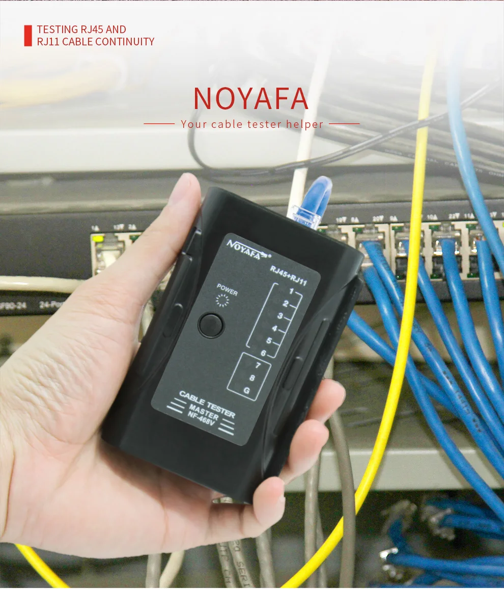Hb758e7036c7041a7ab99f189709ace12N NOYAFA-Cable Ethernet de red de NF-468V, Cable RJ11 rj45, detección rápida, pruebas multifuncionales automáticas
