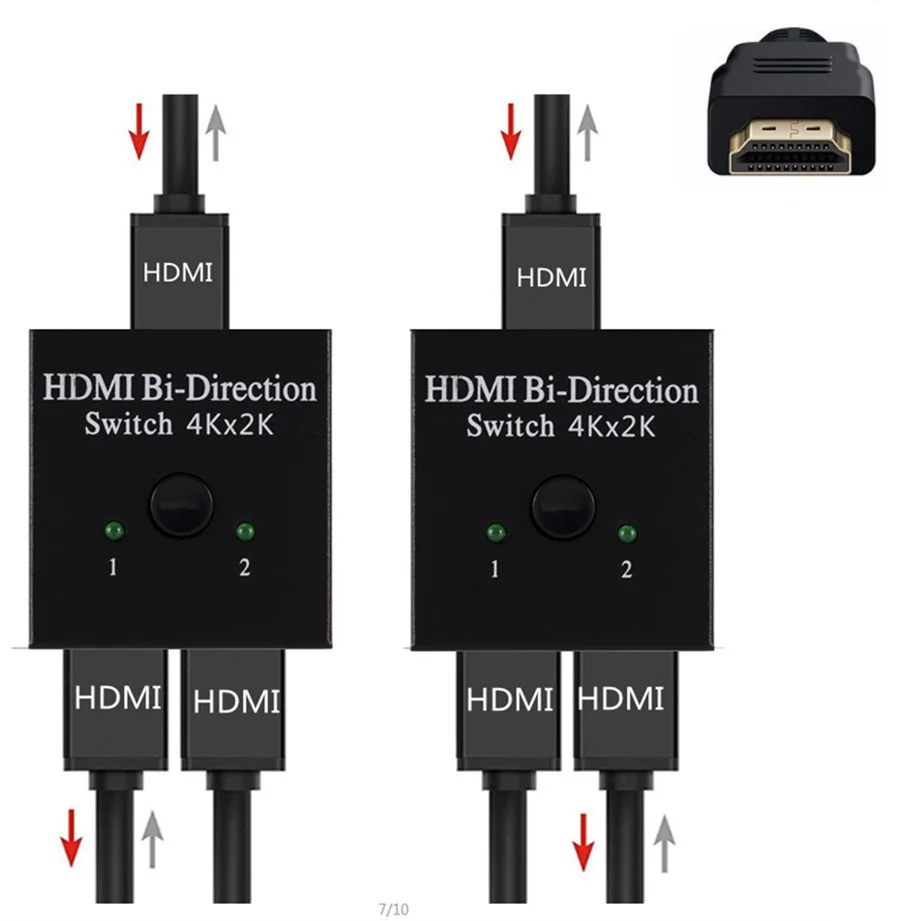 Hf2a12199629645dd830d88ce6773bd98J 4K 2K 3x1 HDMI Cable Splitter HD 1080P Video Switcher Adapter 3 Input 1 Output Port HDMI Hub for Xbox PS4 DVD HDTV PC Laptop TV