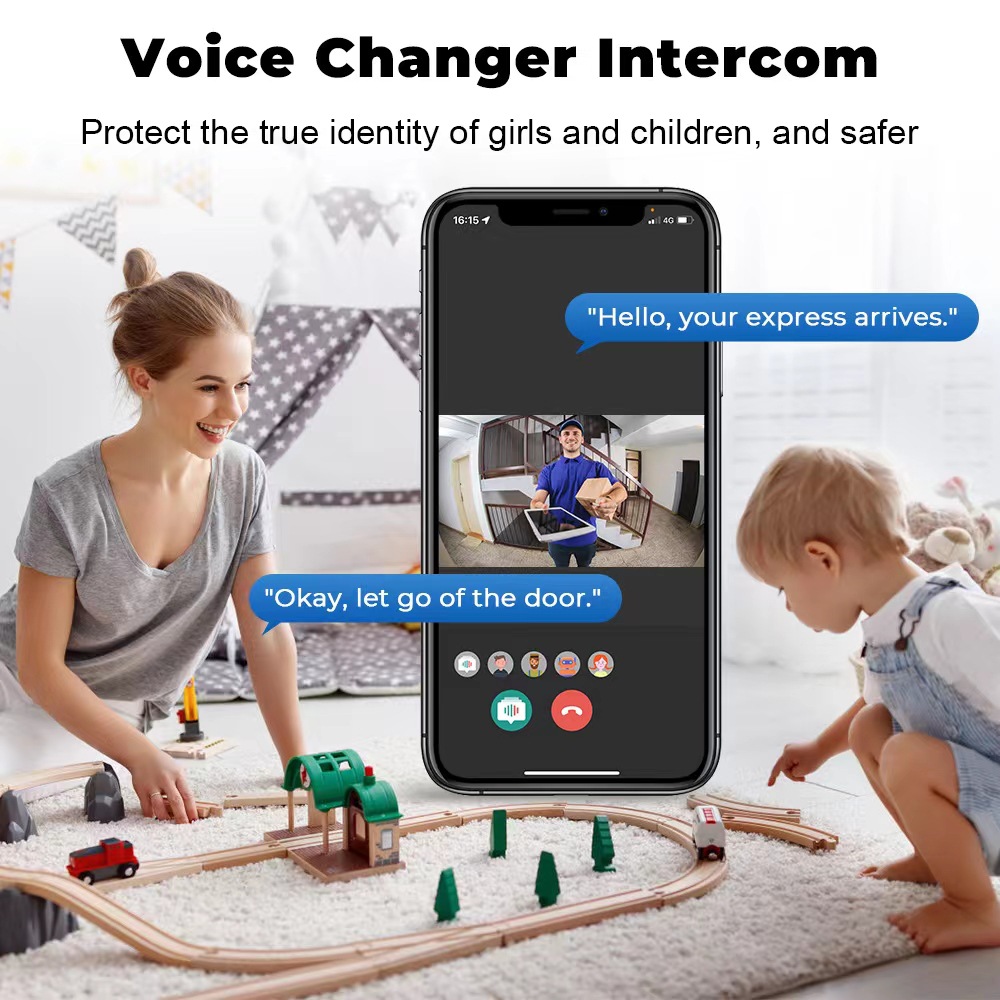 O1CN01lwlLeT2H5r8pBcUMM_2200750689100-0-cib WiFi Video Doorbell Wireless Phone Two-way Intercom System IR Night Vision Doorbell Smart Home Security Door Bell Camera Monitor