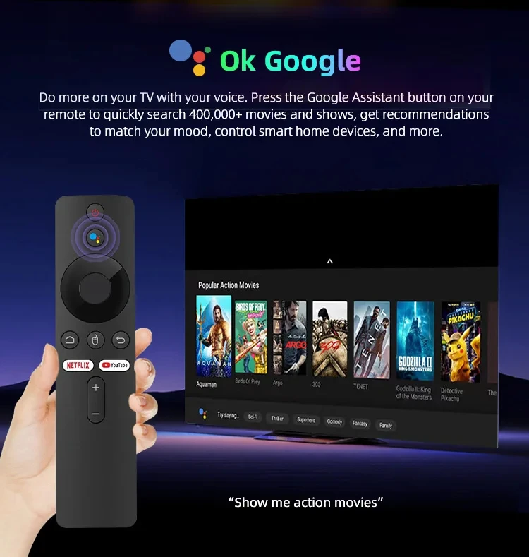 S00105ac9972f48938623b7577a0edcd2E Q10 Smart TV Box Android 16 Allwinner H313 8GB 128GB Dual Wifi BT5.4 Google Voice Assistant 8K HD Video Media Player Set Top Box