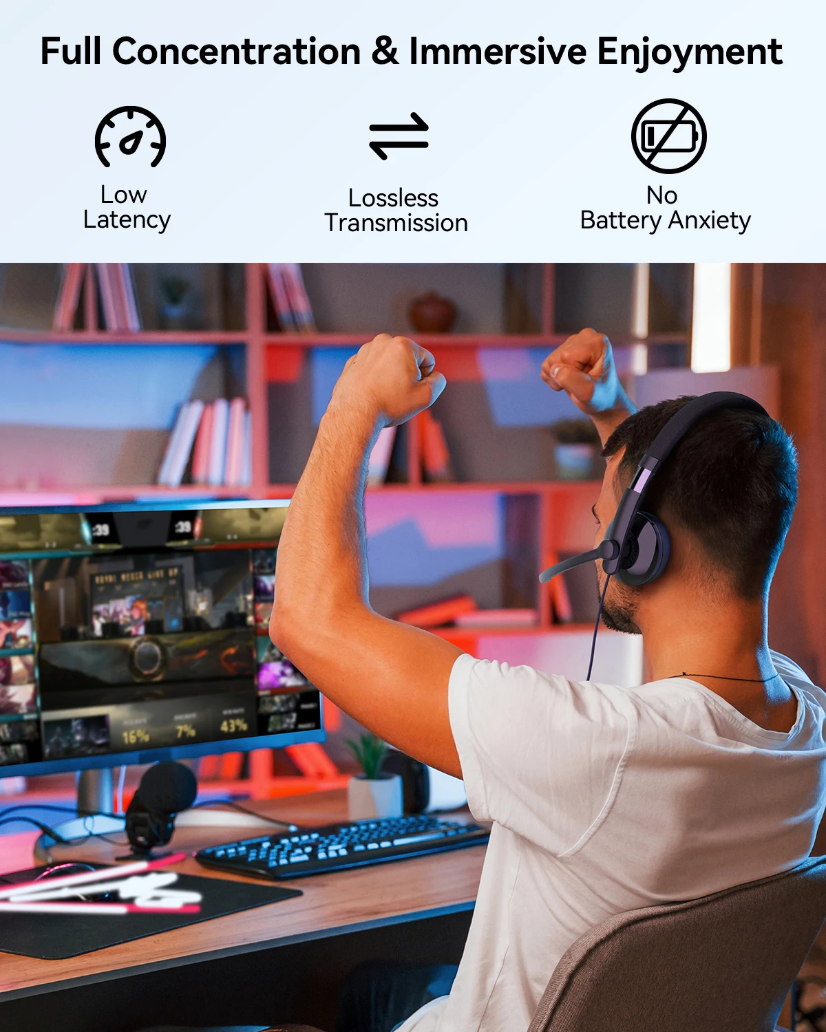 S0218898da6fd463fa7f27355001b8a2c6 EMEET Wired Headset with Microphone Call Center USB Headphones ENC Noise Cancelling Office Cable Earphones for Phone/PC Computer