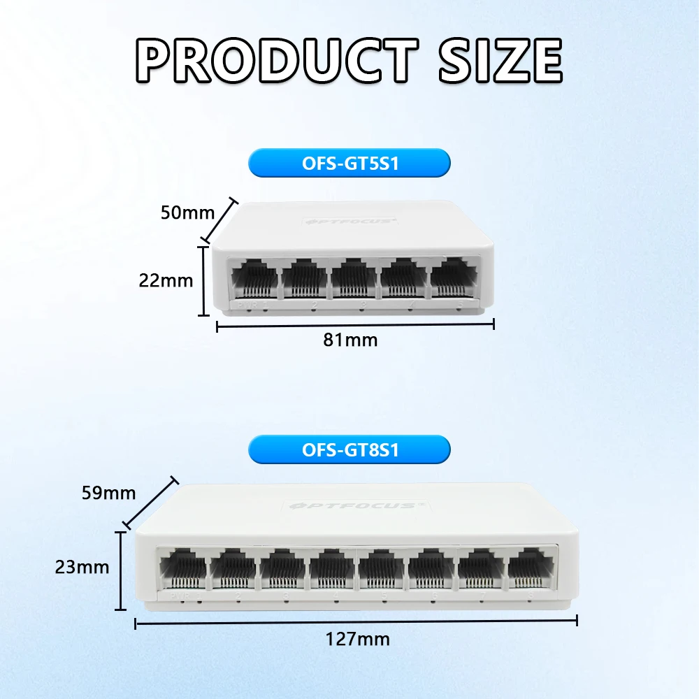 S03e8bfdee9c541139717279ab00bb119z OPTFOCUS 5/8 Port Ethernet Switch Gigabit 100/1000Mbps Desktop Network Switch Full/Half Duplex Mini Fast Ethernet Switches