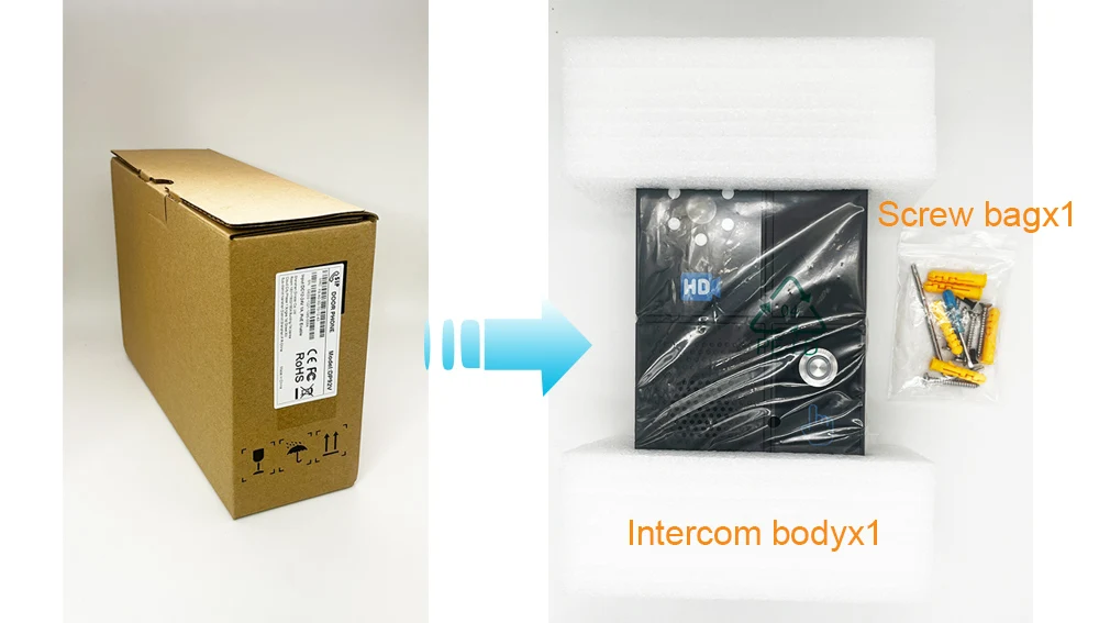 S06176eec533147f5a4bbc6e0275387084 SIP HD Video Intercom with Metal Case Anti Strike Waterproof for Outdoor/Indoor Use Night Vision & Remote Access Support