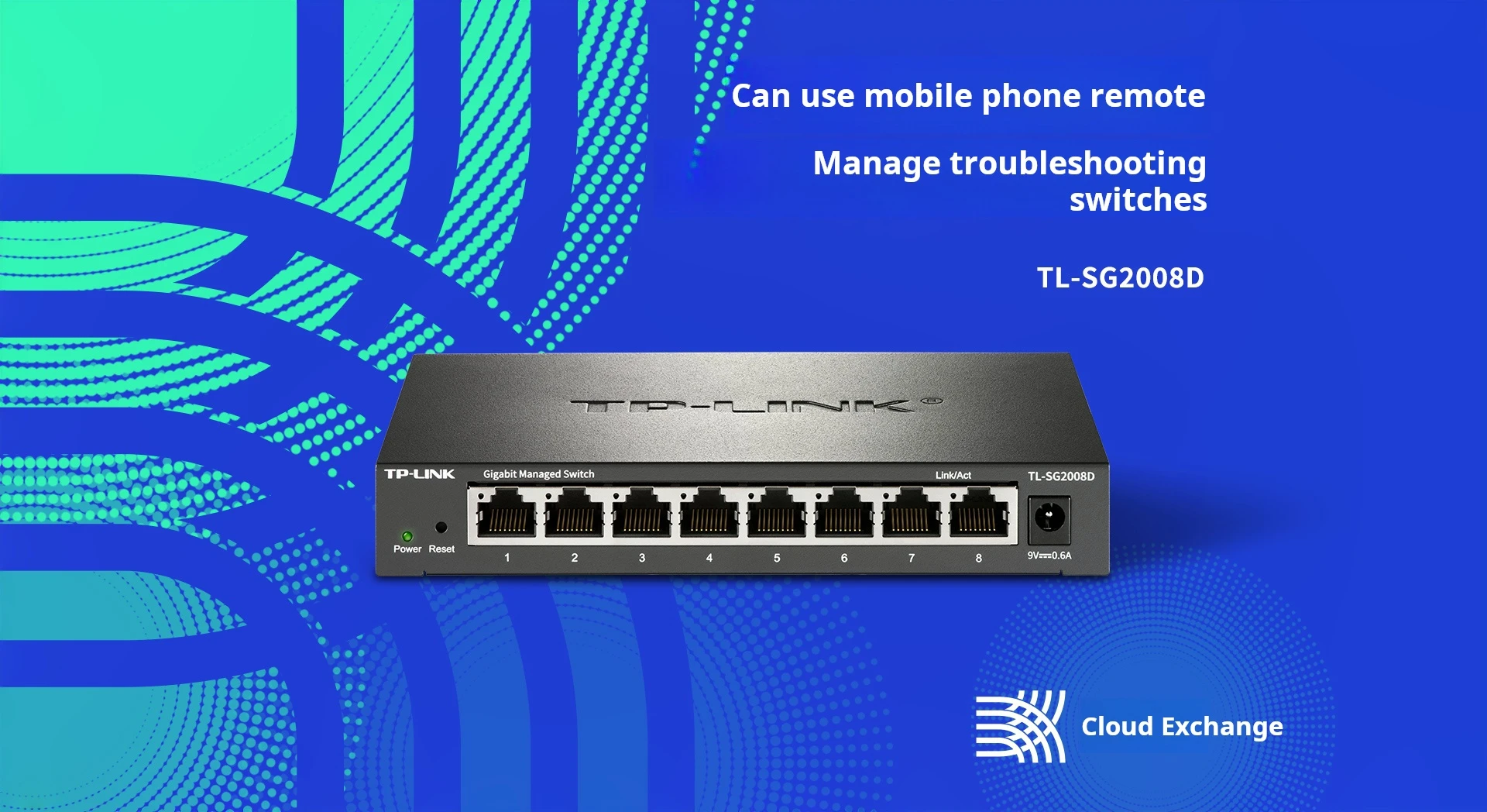 S0784c0b4af7248b7a03fa3a2a970e754v TP-LINK Cloud Switching TL-SG2008D 8-port Full Gigabit Web Network Management Cloud Management Switch Network Cable Splitter