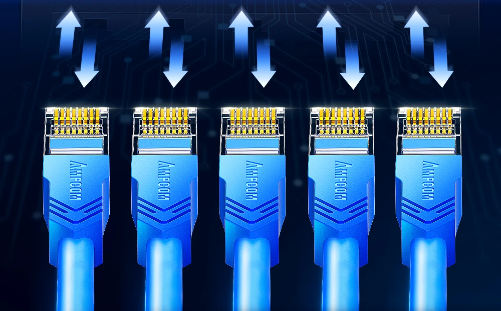 S07d08afa10ee46e782224179cac7dc8dF AMPCOM 1000Mbps Gigabit Network Switch 5 8 Port Ethernet Smart Switcher High Performance RJ45 Hub Internet Splitter