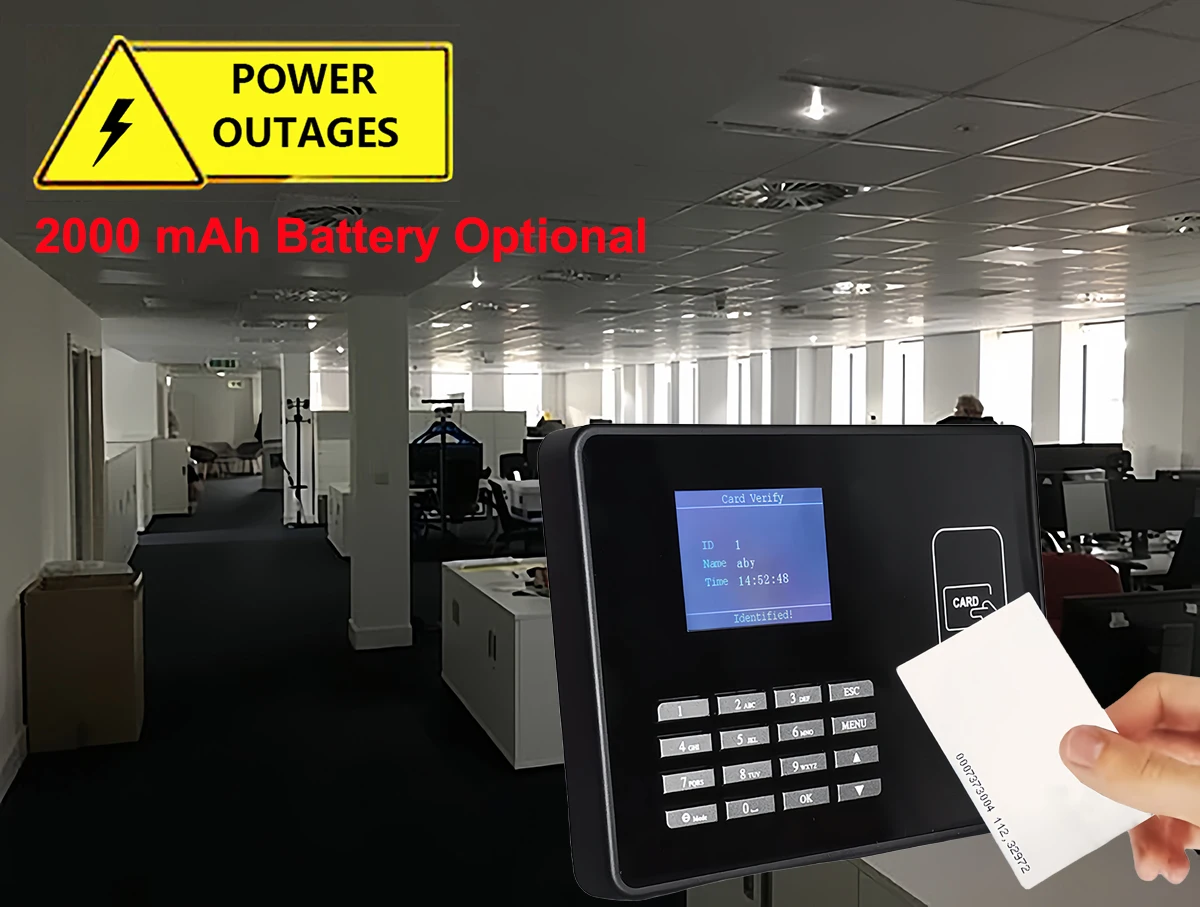 S08abab17e6694e25b04819404cf98069f WiFi Proximity RFID IC NFC Card Time Attendance Machine Smart Card Clock System Employee Checker Assistance with Battery Option