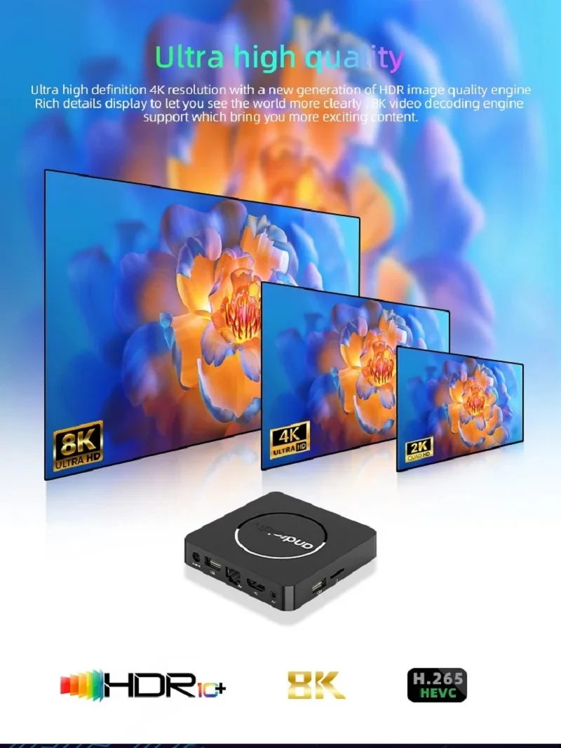 S0cca398be721468ca1500f582a9ae55ai YOZHIXU Q10 Smart TV Box AllwinnerH313 Android 16 Media Player Google Assistant Dual Wifi 5G 4GB 8GB 32GB 64GB 128GB Set Top Box
