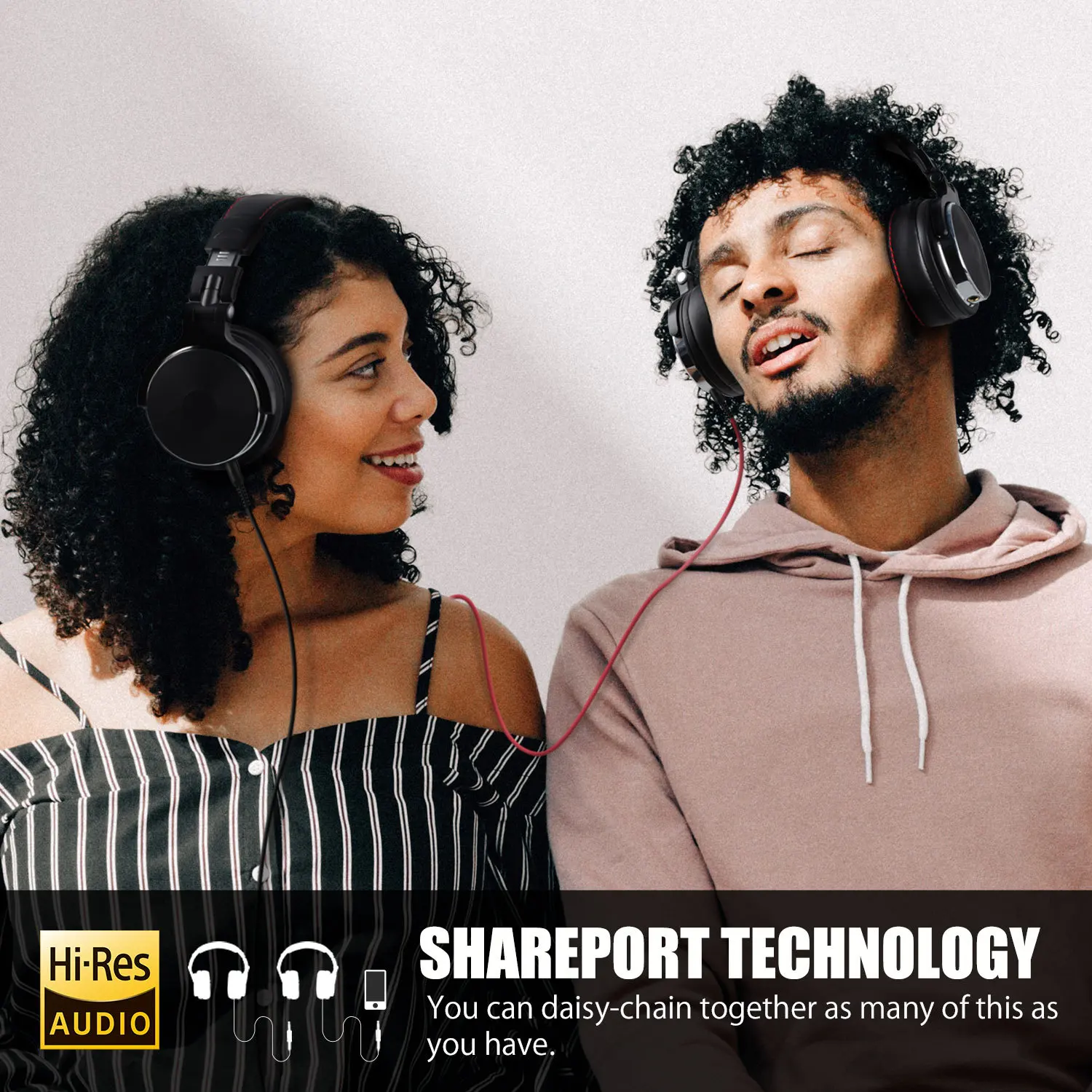S1086b1373d9e4f67824675953a54171eR Oneodio Wired Headphones Professional Studio Pro 10/30/50 DJ Headphones With Microphone Over Ear HiFi Hi-Res Monitor Headset