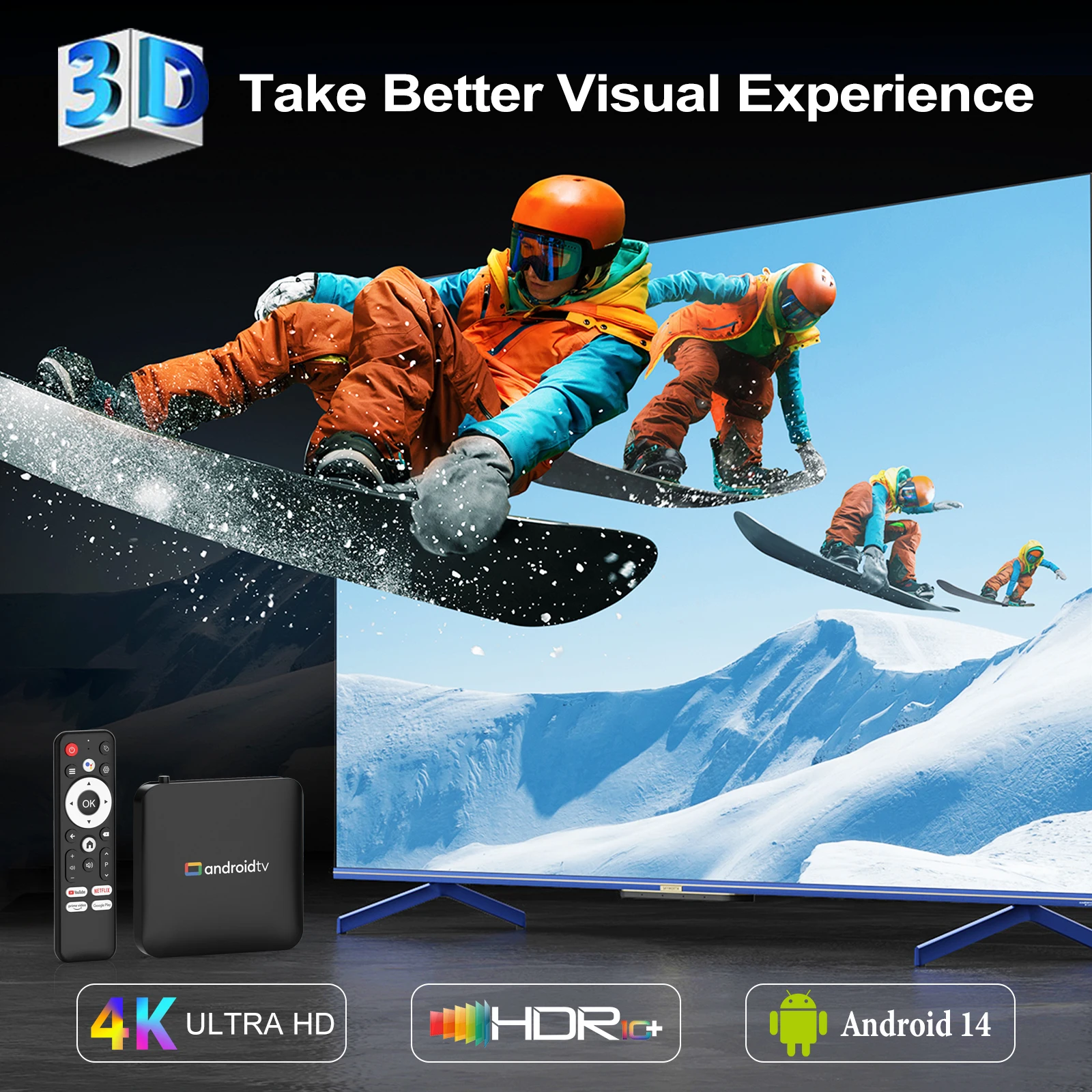 S1397157525dd45a1af75c1fcbfccebe2p H96 MAX S905L3 Android 14 Smart TV BOX 2GB 16GB Dual WIFI 3D 4K Youtube BT Voice Control Media Player