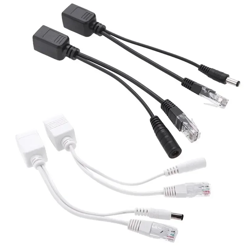 S13daf1042f004bfa889a65c7cf155a99c 1 Pair Passive PoE Injector and PoE Splitter Kit POE Cable POE Splitter RJ45 Injector Power Supply Module 12-48v for IP Camea